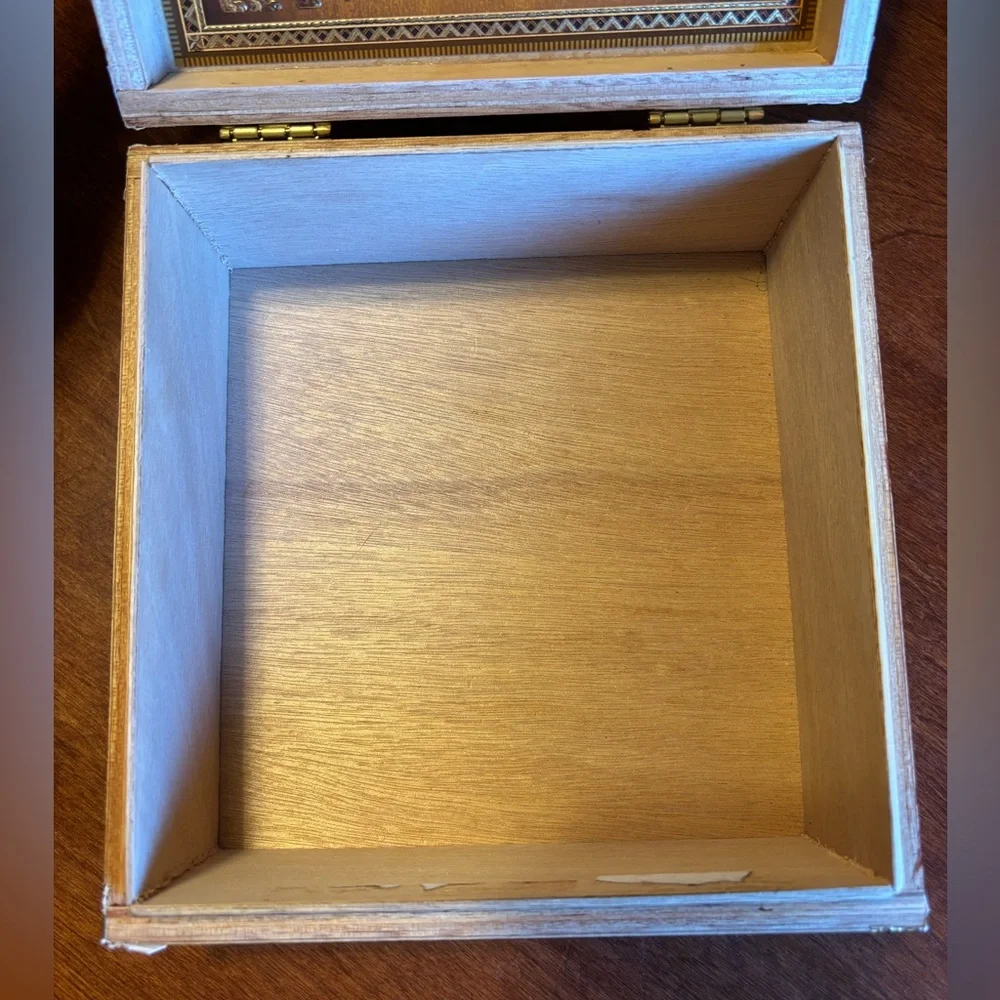 2/$20 Wooden Hinged Cigar Box